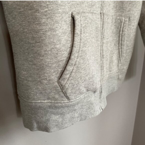 GAP Logo sherpa lined full zip hoodie grey size small - Picture 5 of 16